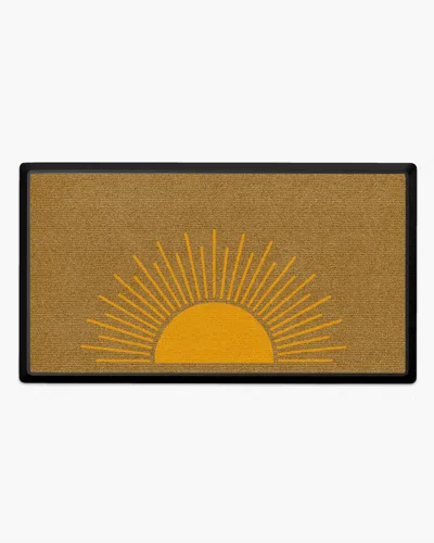 Ruggable Sunshine Welcome Large Doormat In Brown