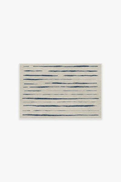 Ruggable Talas Stripe Indigo Flatwoven Rug In Blue