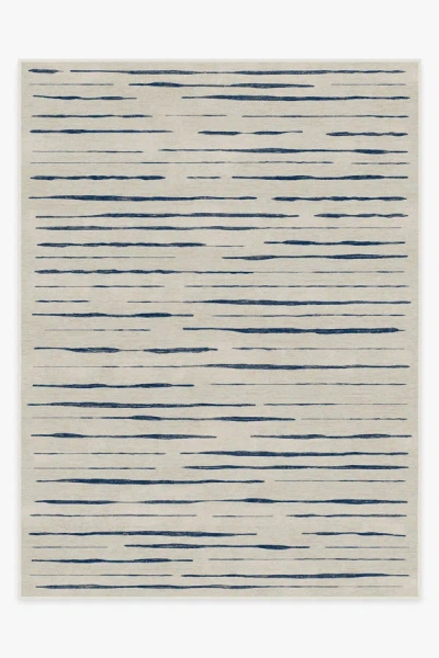 Ruggable Talas Stripe Indigo Flatwoven Rug In Black