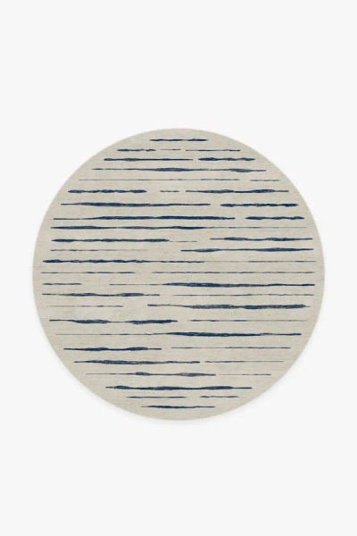 Ruggable Talas Stripe Indigo Flatwoven Rug In Black