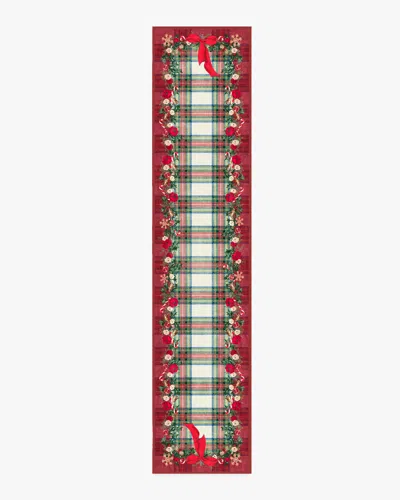 Ruggable Tartan & Floral Red Flatwoven Rug By The Hiltons