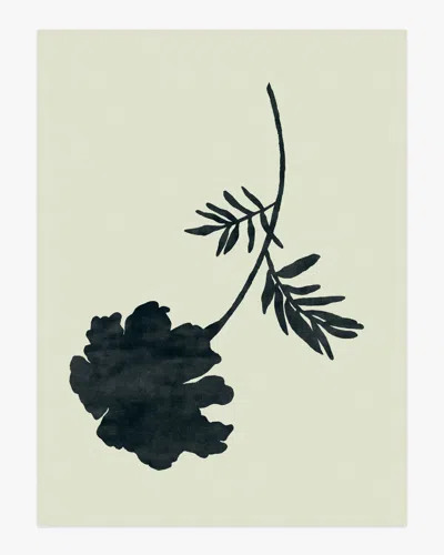 Ruggable Temple Silhouette Ivory & Charcoal Flatwoven Rug By The Local Project In Black