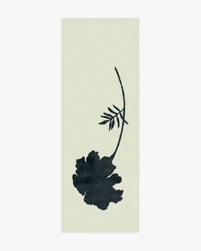 Ruggable Temple Silhouette Ivory & Charcoal Flatwoven Rug By The Local Project In Black