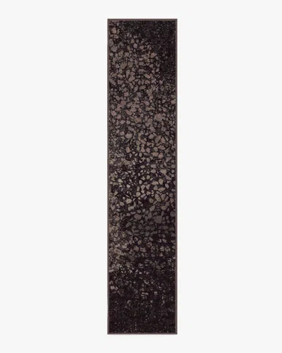 Ruggable Terran Burgundy Flatwoven Rug By Architectural Digest In Black