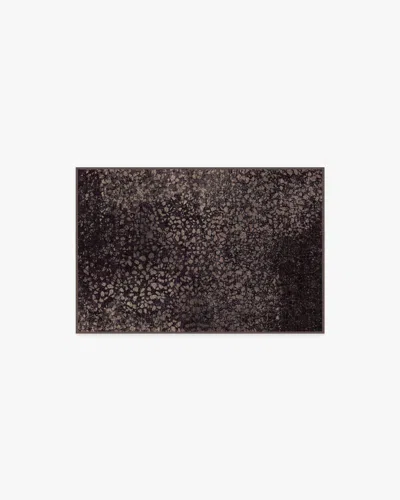 Ruggable Terran Burgundy Flatwoven Rug By Architectural Digest In Black