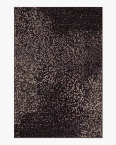 Ruggable Terran Burgundy Flatwoven Rug By Architectural Digest In Black