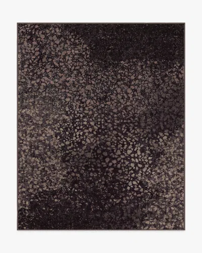 Ruggable Terran Burgundy Flatwoven Rug By Architectural Digest In Black