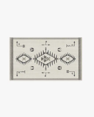 Ruggable The Child Black & Cream Flatwoven Rug In Gray