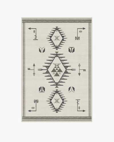 Ruggable The Child Black & Cream Flatwoven Rug In Gray