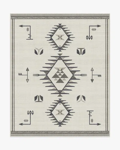 Ruggable The Child Black & Cream Flatwoven Rug In Multi