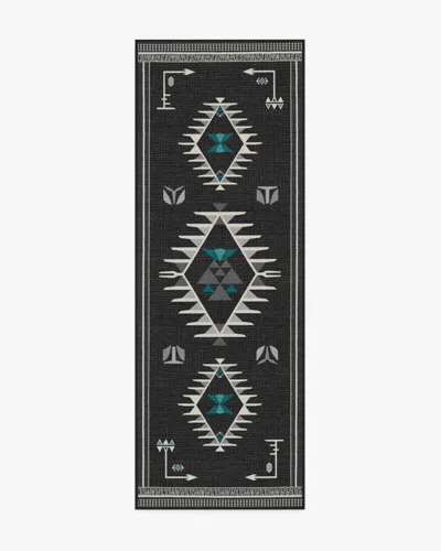 Ruggable The Child Charcoal Flatwoven Rug In Black