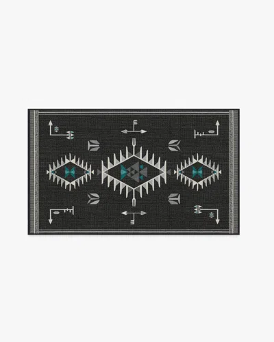 Ruggable The Child Charcoal Flatwoven Rug In Multi