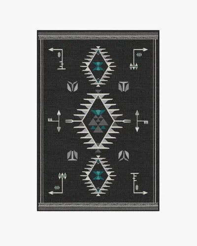 Ruggable The Child Charcoal Flatwoven Rug In Multi