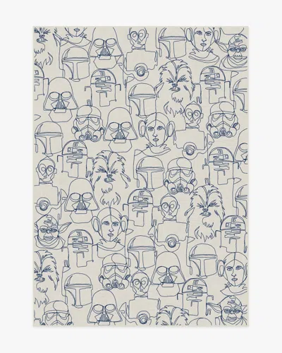 Ruggable The Saga Delft Blue Flatwoven Rug
