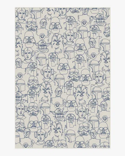 Ruggable The Saga Delft Blue Flatwoven Rug