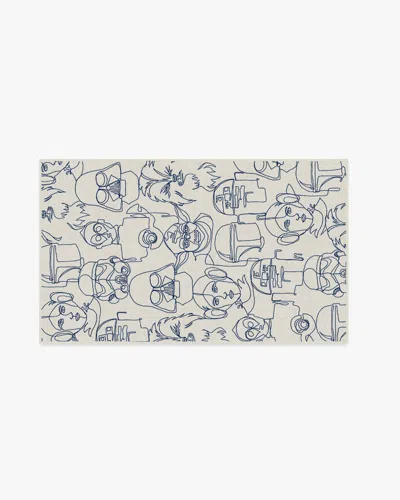 Ruggable The Saga Delft Blue Flatwoven Rug