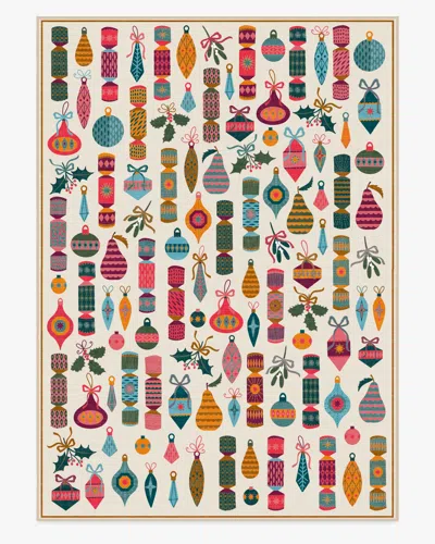Ruggable Tidings & Trimmings Cream Flatwoven Rug In Multi