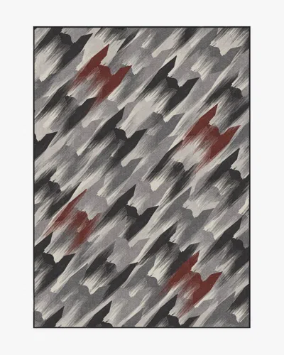 Ruggable Tie Fighter Houndstooth Black Flatwoven Rug In Multi
