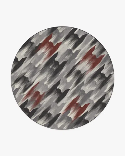 Ruggable Tie Fighter Houndstooth Black Flatwoven Rug In Multi