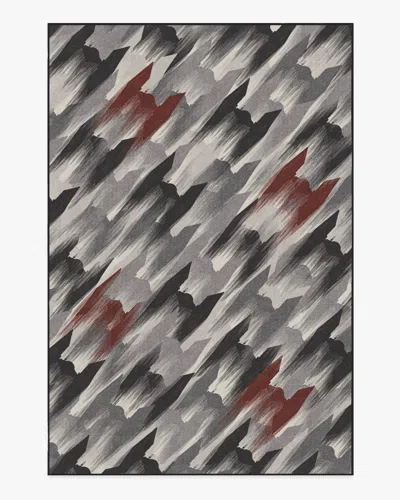 Ruggable Tie Fighter Houndstooth Black Flatwoven Rug In Multi