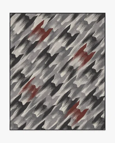 Ruggable Tie Fighter Houndstooth Black Flatwoven Rug In Multi