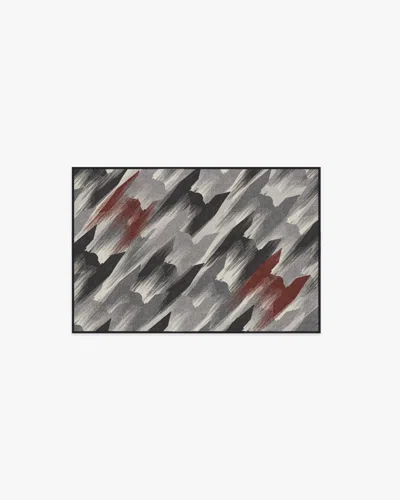 Ruggable Tie Fighter Houndstooth Black Flatwoven Rug In Multi