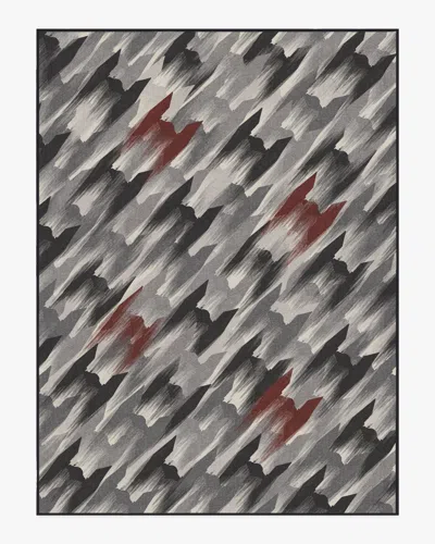 Ruggable Tie Fighter Houndstooth Black Flatwoven Rug In Multi