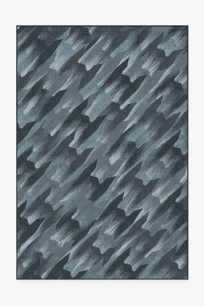 Ruggable Tie Fighter Houndstooth Blue Flatwoven Rug
