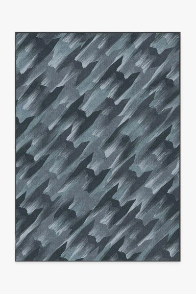 Ruggable Tie Fighter Houndstooth Blue Flatwoven Rug