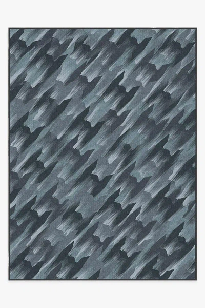 Ruggable Tie Fighter Houndstooth Blue Flatwoven Rug