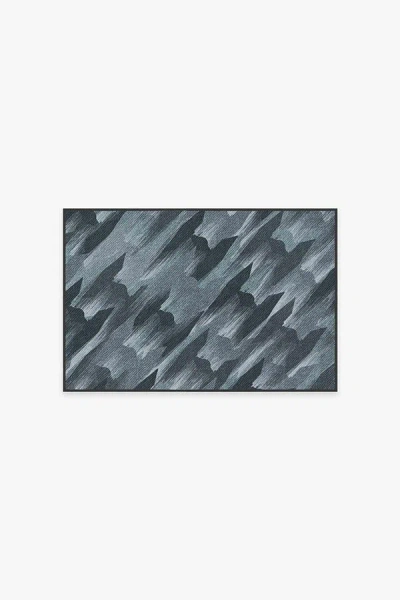 Ruggable Tie Fighter Houndstooth Blue Flatwoven Rug