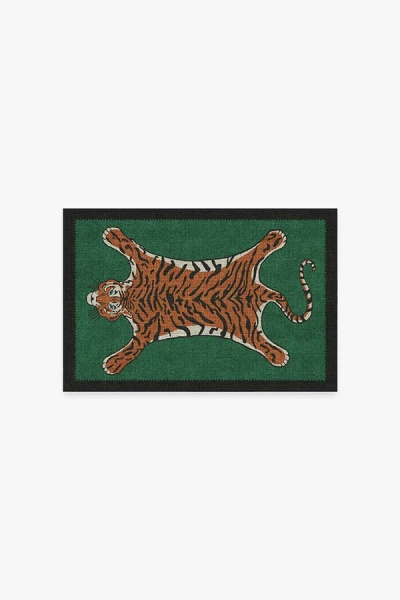 Ruggable Tiger Emerald Flatwoven Rug By Jonathan Adler In Multi