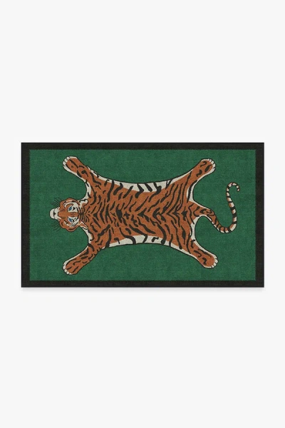 Ruggable Tiger Emerald Flatwoven Rug By Jonathan Adler In Multi