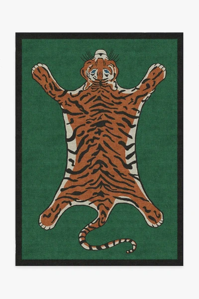 Ruggable Tiger Emerald Flatwoven Rug By Jonathan Adler In Multi