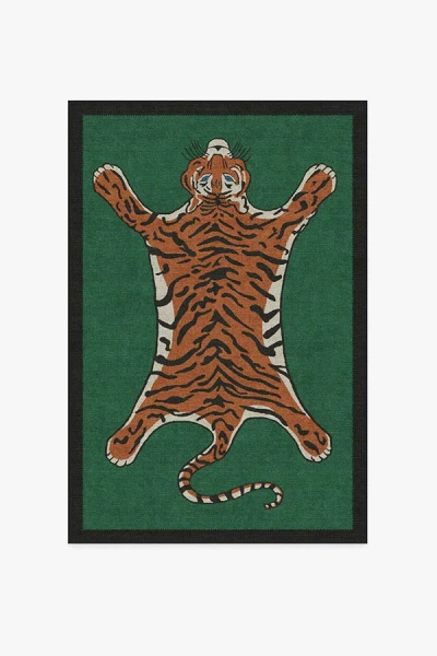 Ruggable Tiger Emerald Flatwoven Rug By Jonathan Adler In Multi