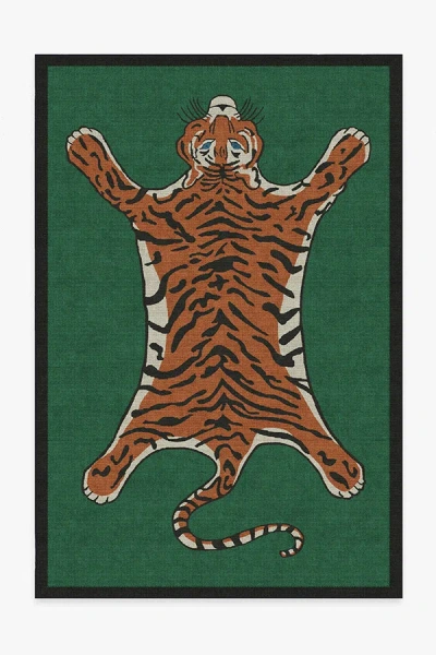 Ruggable Tiger Emerald Flatwoven Rug By Jonathan Adler In Multi