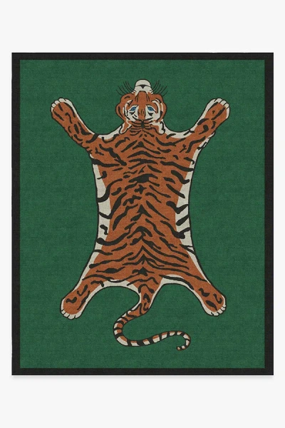 Ruggable Tiger Emerald Flatwoven Rug By Jonathan Adler In Multi
