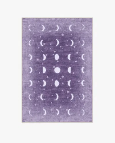 Ruggable To The Moon And Back Mauve Flatwoven Rug By Humberto Leon In Purple