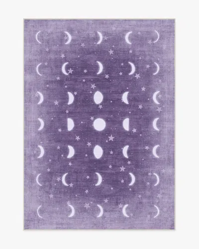 Ruggable To The Moon And Back Mauve Flatwoven Rug By Humberto Leon In Purple