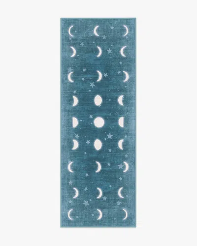 Ruggable To The Moon And Back Soft Teal Flatwoven Rug By Humberto Leon In Green