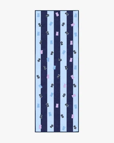Ruggable Todd Stripe Gummy Blue & Navy Flatwoven Rug By Humberto Leon
