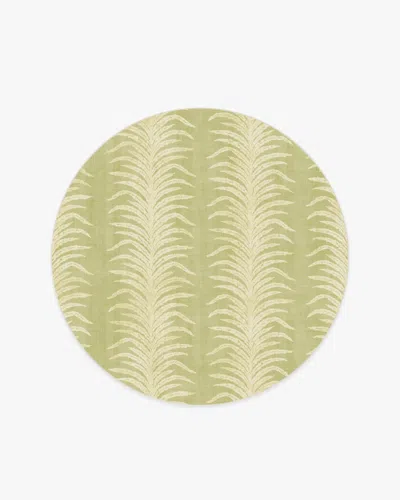 Ruggable Tree Fern Matcha Green Flatwoven Rug By Sanderson
