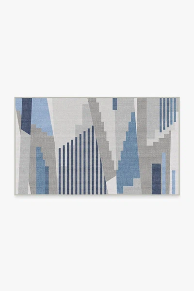 Ruggable Tropea Grey & Blue Outdoor Rug In Multi