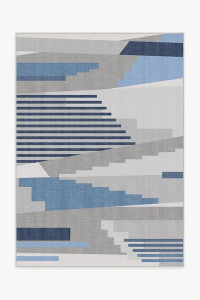 Ruggable Tropea Grey & Blue Outdoor Rug In Multi
