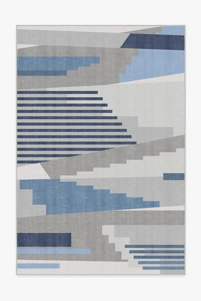Ruggable Tropea Grey & Blue Outdoor Rug In Multi