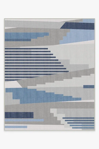 Ruggable Tropea Grey & Blue Outdoor Rug In Multi