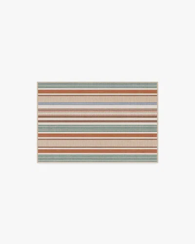 Ruggable Tropez Stripe Red Multicolour Flatwoven Rug
