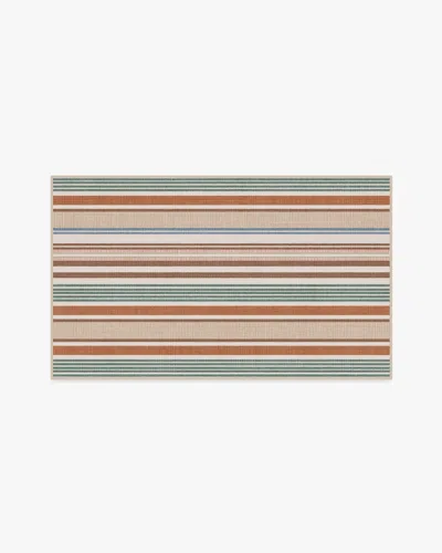 Ruggable Tropez Stripe Red Multicolour Flatwoven Rug