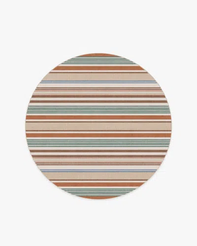Ruggable Tropez Stripe Red Multicolour Flatwoven Rug