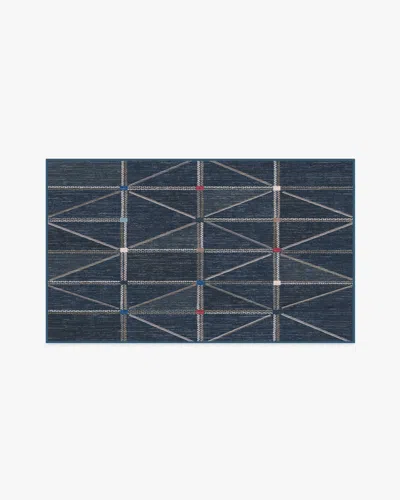 Ruggable Ulysses Navy Flatwoven Rug In Multi